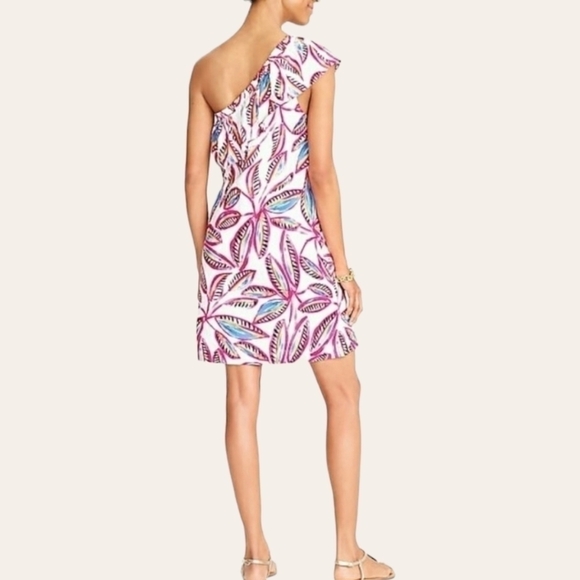 J.crew ONE SHOULDER TROPEZOID DRESS SIZE S - Picture 2 of 9